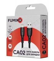 Кабель FUMIKO CA02 Lightning 3A черный 1 м (FCA02-05)