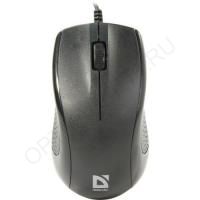 Мышь проводная Defender, MB-160, Optimum,, USB, 3 кнопки, цвет: чёрный, (арт.52160)